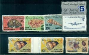 COCOS ISLANDS #225-236 Complete set, Shells, og, NH, VF, Scott $226.50