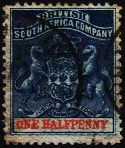 Rhodesia.1890 1/2d S.G.18 Fine Used