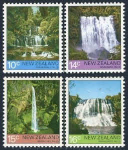 New Zealand 604-607,hinged.Mi 687-690. Waterfalls 1976. Parakaunui, Marakopa,