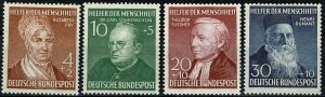 GERMANY 1952 SET of 4 SG1082-5 MH Wmk. w263 P.14 SUPERB CONDITION