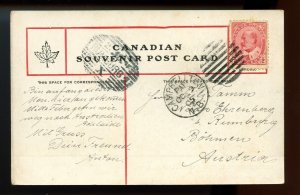 ?to AUSTRIA Edward post card CAMPBELLTON, N.B. duplex 1905  Canada