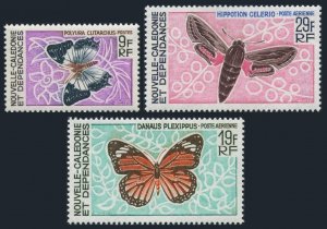 New Caledonia 358,C51-C52,MNH.Michel 437,442-443. Butterflies 1968.