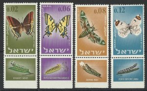 1965 Israel 352-355 Butterflies