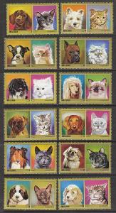 Umm Al Qiwain Cats and Dogs MI662-672 MNH  VF