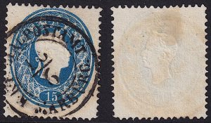 Austria - 1861 - Scott #16 - used - K.K. FILIALPOSTAMT MARBURG pmk Slovenia