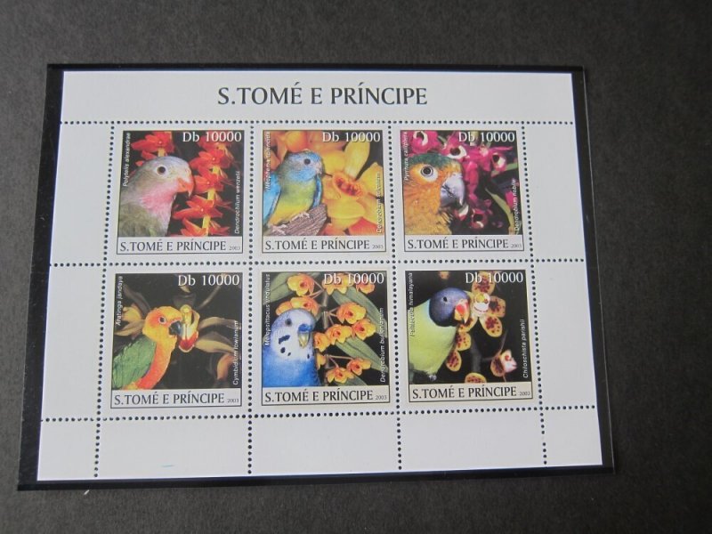 St. Thomas & Prince Islands 2003 Sc 1488 Bird set MNH