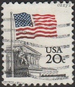 USA #1894 1981 20c Flag Over Court  USED-Fine-NH.