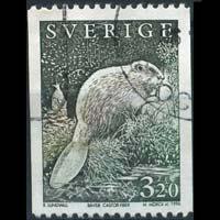 SWEDEN 1996 - Scott# 1930 Beaver 3.2k Used