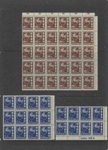 LITHUANIA 1937 UNMOUNTED MINT BLOCKS CAT £60+. REF 679