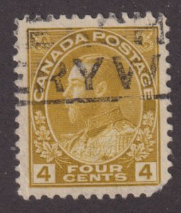 Canada 110 King George V Admiral 4¢ 1922
