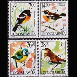 YUGOSLAVIA 2002 - Scott# 2549a-d Birds Set of 4 NH