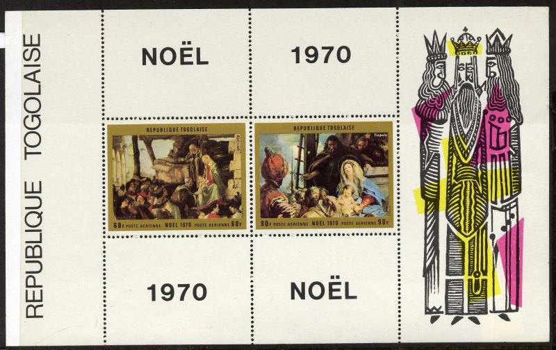 Togo C142a MNH Christmas, Art, Paintings, Adoration of the Magi