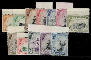 SWAZILAND QEII SG53-64, complete set, NH MINT. Cat £110.