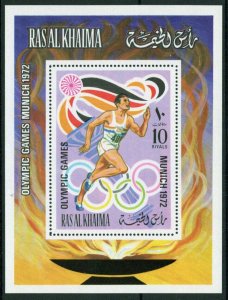 ZAYIX Ras Al Khaimah Block 116 A MNH Olympics Sports Athletes 041623S30