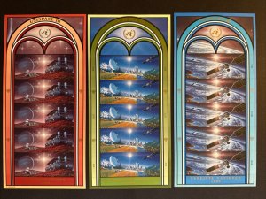 1999 United Nations NY, Geneva, Vienna Unispace III MNH Full Sheets