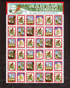 National Wildlife Federation seals, Full Sheet, MNH 1981 Lot 230729 -07