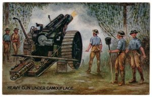 (I.B) Cinderella : National War Savings Postcard 1d (Heavy Gun)