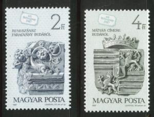 HUNGARY Scott 3083-4 MNH** 1987 stamp set