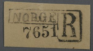 Norway Registered Mail Label(?)