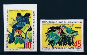 [64349] Cameroon 1972 Birds Oiseaux Uccelli Imperforated set MNH 715-716