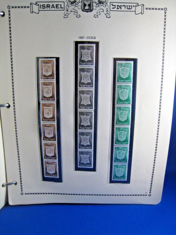 ISRAEL STAMP ALBUM WITH STAMPS  (kb)