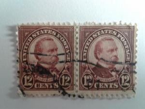 SCOTT # 564 USED TWIN 12 CENT CLEVELAND !