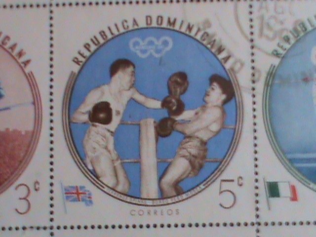 DOMINICA STAMP:1960 SC#525-9:17TH OLYMPIC GAMES ROME  STAMPS USED S/S SHEET