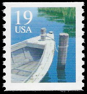 #2529a 19c Fishing Boat Coil Single Ty II 1993 Mint NH