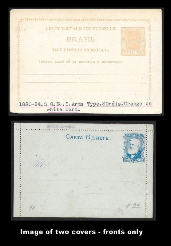 BRAZIL (115+ Pcs) Very Old Postal Stationery Collection c1880s to 1930s