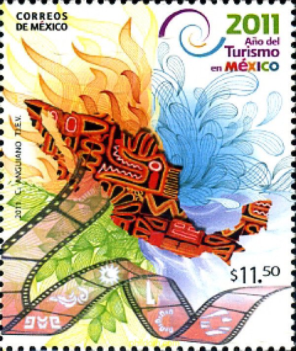 271785 MNH MEXICO 2011 AÑO DEL TURISMO
