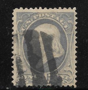 Scott #156 - 1c Ultramarine, Perf. 12 - Fine Used  SCV=$5.75