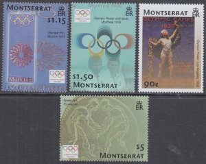 MONTSERRAT Sc # 1093-6 CPL MNH SET of 4 - 2004 SUMMER OLYMPIC GAMES in GREECE