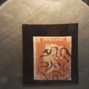 GB 3 used  (cancelled M.C. 9)