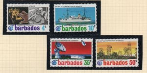 Barbados Sc 368-71 1972 Telecommunications  stamp set mint NH