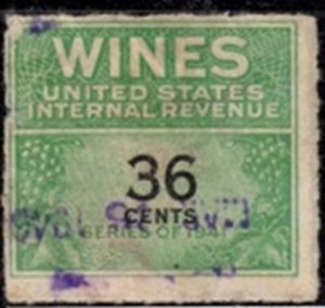 US Stamp #RE135 USED - Phabulous Revenue 'WINES' Issue - Series 1916