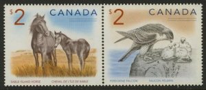 Canada 1692a MNH Horse, Falcon