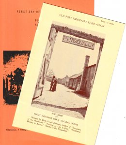 USPS FDC Ceremony Program #1604 C1 Fort Nisqually Americana w/Pamphlet 1978