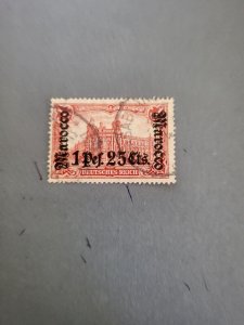 Stamps German Offices in Morocco Scott #42 used