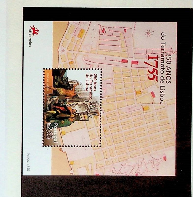 Portugal Sc 2781 MNH S/S of 2005 - Lisbon Earthquake Anniv.- HS09