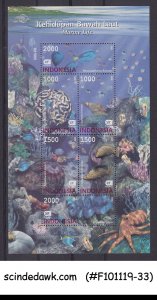 INDONESIA - 2002 MARINE LIFE / FISH CORALS - MIN. SHEET MINT NH