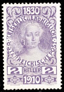 Austria Scott 129 Unused hinged.