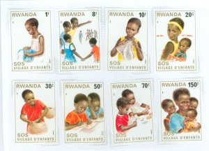Rwanda #1019-1026  Single (Complete Set)