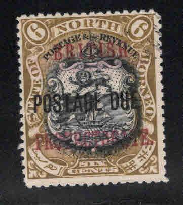 North Borneo Scott J25 Used postage due