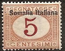 IT.SOMALILAND J12 MNH 1909 5c Postage Due