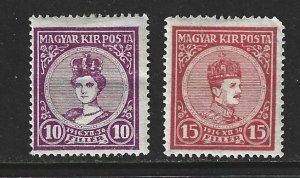HUNGARY Scott #104-105 Mint set Queen Zita & Charles IV stamps 2018 CV $2.50