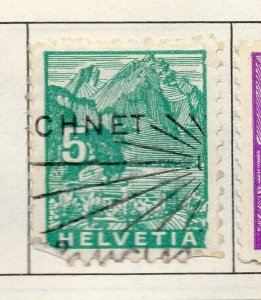 Switzerland Helvetia 1934-48 Early Issue Fine Used 5c. NW-168676