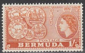 Bermuda #155 F-VF Unused  (S2339)