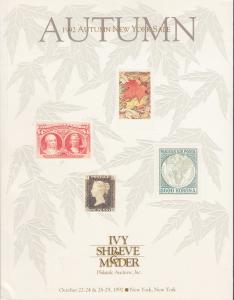 1992 Autumn New York Sale. Ivy, Shreve & Mader Auction. Choice US & Worldwide