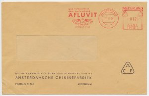 Meter cover Netherlands 1964 Pharmaceuticals - Medicines - Chinine - Afluvit - C