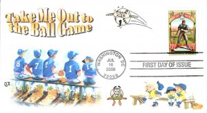 #4341 Take Me Out to the Ballgame QCR FDC